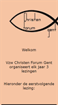 Mobile Screenshot of christenforum.be