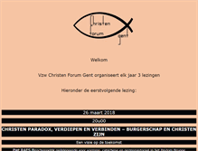 Tablet Screenshot of christenforum.be